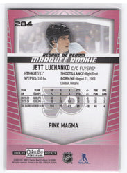 2024-25 Upper Deck O-Pee-Chee Platinum Marquee Rookie Pink Magma #284 Rookie Rc Jett Luchanko