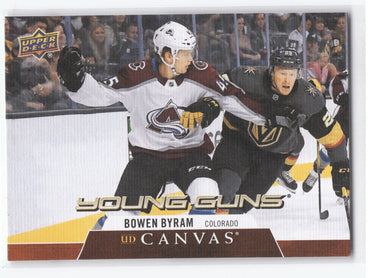 2020-21 Upper Deck Series 1 Young Guns Ud Canvas C108 Rookie Rc Bowen Byram