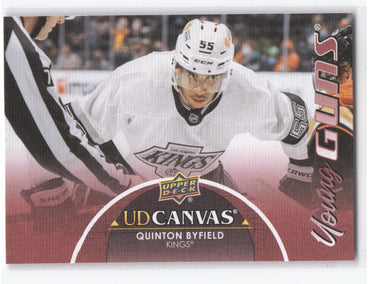 2021-22 Upper Deck Series 1 Young Guns Ud Canvas C91 Rookie Rc Quinton Byfield