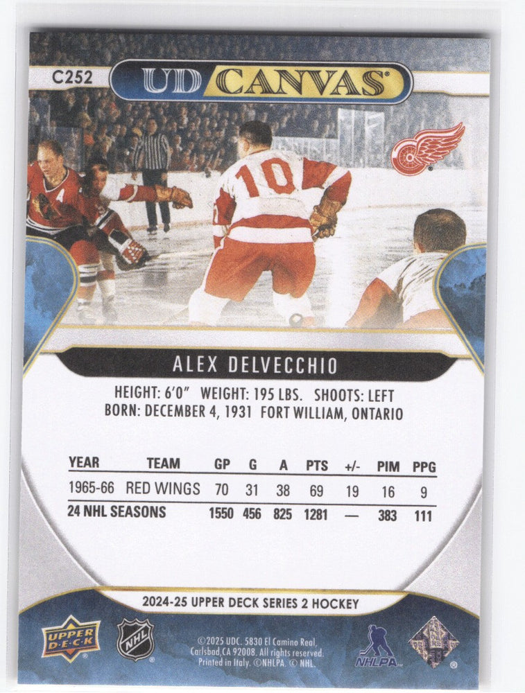 2024-25 Upper Deck Series 2 Ud Canvas C252 Alex Delvecchio