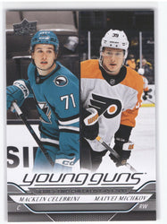 2024-25 Upper Deck Series 2 Young Guns Checklist #500 Rookie Rc Macklin Celebrini Matvei Michkov
