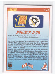 1990 Score First Round Draft Choice #428 Rookie Rc Jaromir Jagr