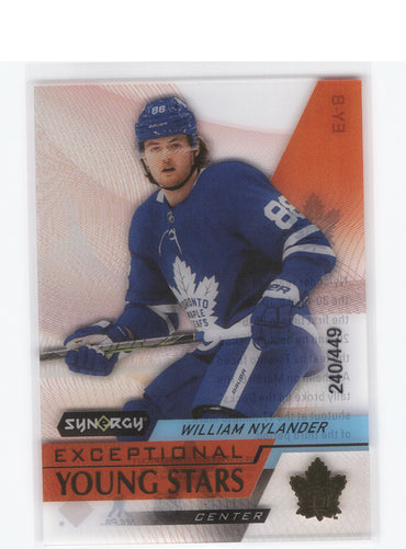 2020-21 Upper Deck Synergy Exceptional Young Stars - Clear Ey-8 William Nylander /449