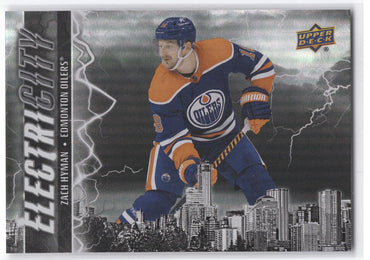 2024-25 Upper Deck Series 2 Electricity Black Parallel Ec-4 Zach Hyman