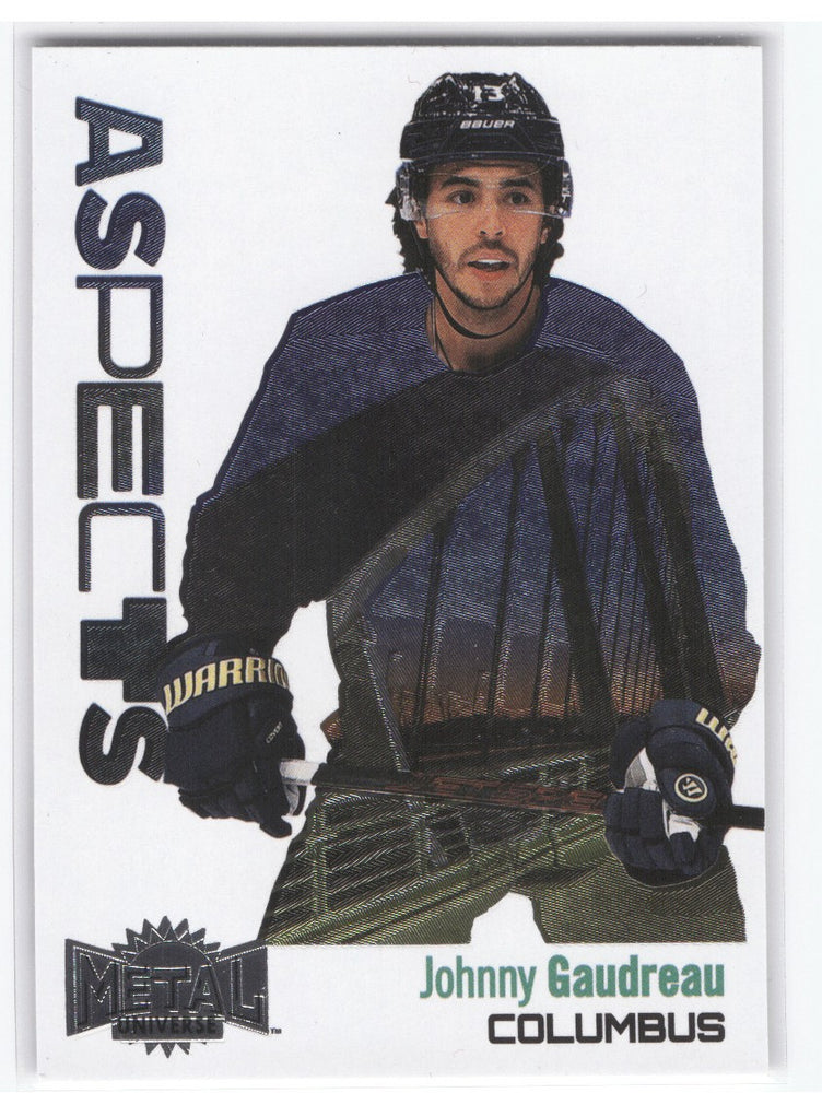 2022-23 Skybox Metal Universe Hockey Aspects A-10 Johnny Gaudreau