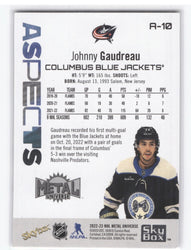 2022-23 Skybox Metal Universe Hockey Aspects A-10 Johnny Gaudreau