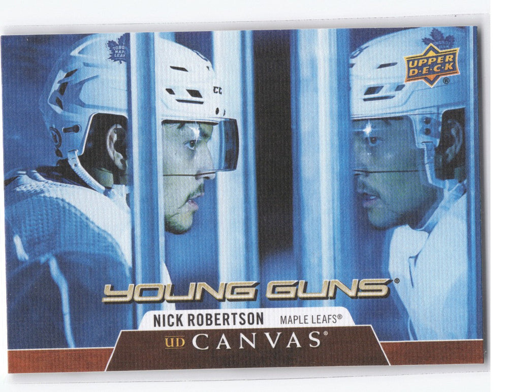 2020-21 Upper Deck Series 1 Young Guns Ud Canvas C118 Rookie Rc Nick Robertson