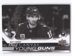 2022-23 Upper Deck Series 1 Young Guns Ud Canvas Black&White C100 Rookie Rc Matty Beniers