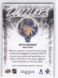2024-25 Upper Deck Series 1 Pink Dazzler Dz-9 Mitch Marner