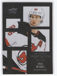 2024-25 Upper Deck Series 1 Ud Portraits Black P-9 Jack Hughes