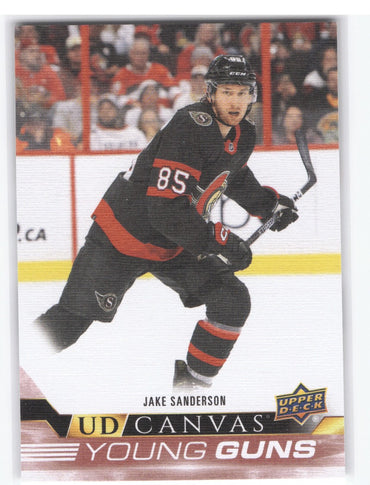 2022-23 Upper Deck Series 2 Young Guns Ud Canvas C223 Rookie Rc Jake Sanderson