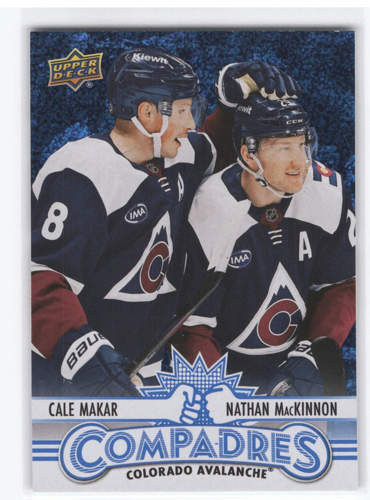 2025-26 Upper Deck Series 1 Compadres Speckle Cm-10 Cale Makar Nathan Mackinnon