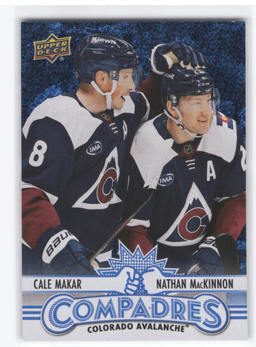 2025-26 Upper Deck Series 1 Compadres Speckle Cm-10 Cale Makar Nathan Mackinnon