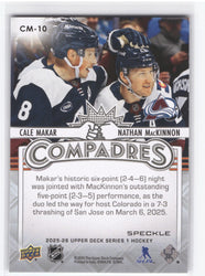 2025-26 Upper Deck Series 1 Compadres Speckle Cm-10 Cale Makar Nathan Mackinnon