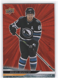 2024-25 Upper Deck Series 1 Red Outburst #147 Mikael Granlund /25