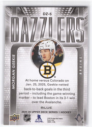 2025-26 Upper Deck Series 1 Dazzlers Dz-5 Morgan Geekie
