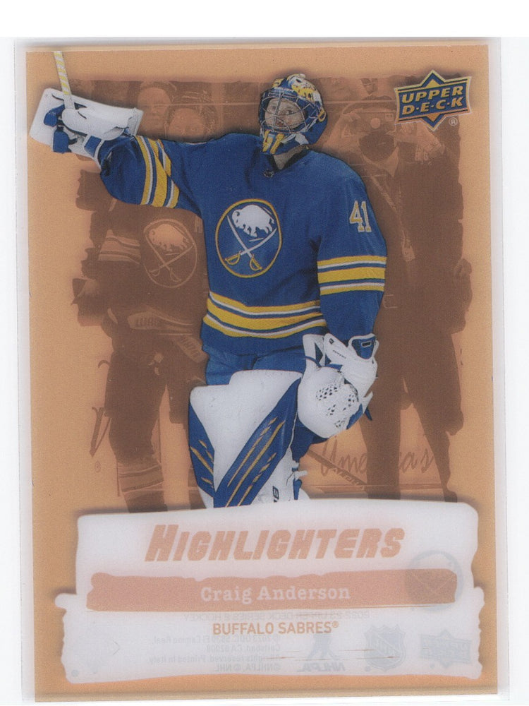 2022-23 Upper Deck Series 2 Highlighters Hl-3 Craig Anderson
