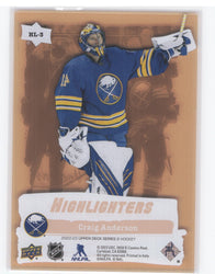 2022-23 Upper Deck Series 2 Highlighters Hl-3 Craig Anderson