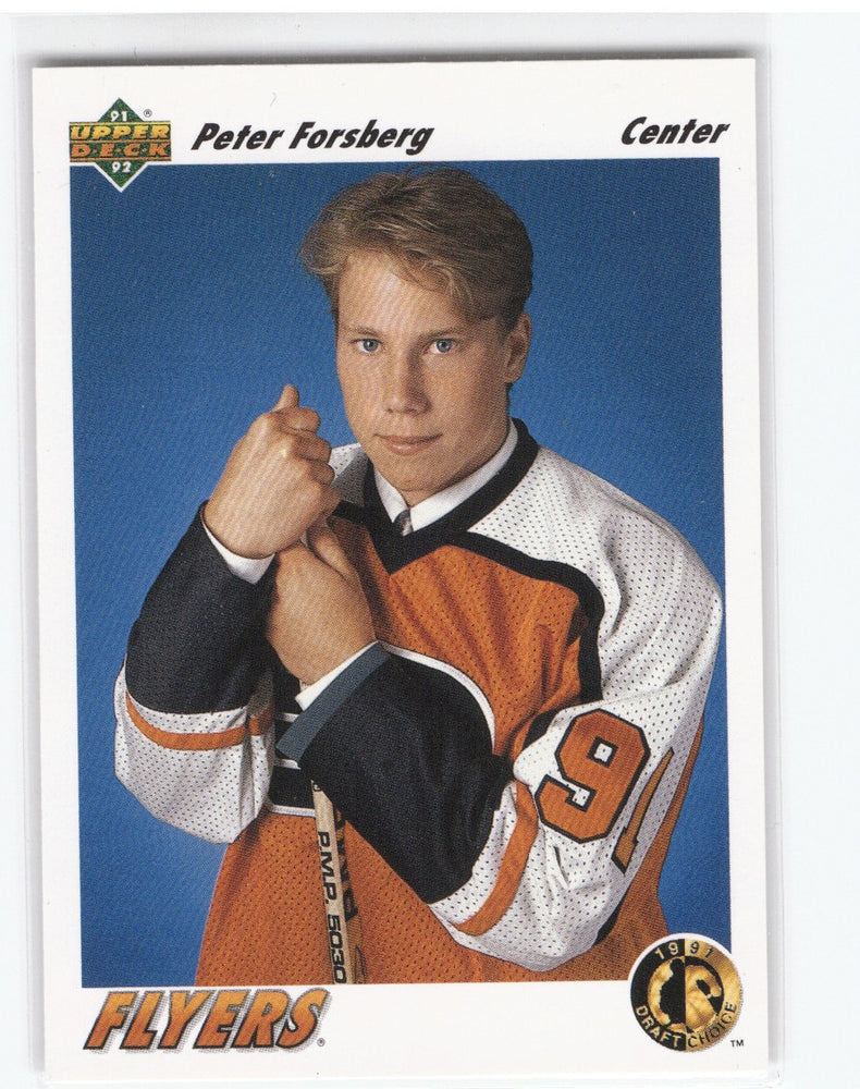 1991 Upper Deck 1991 Draft Choice #64 Rookie Rc Peter Forsberg
