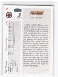 1991 Upper Deck 1991 Draft Choice #64 Rookie Rc Peter Forsberg