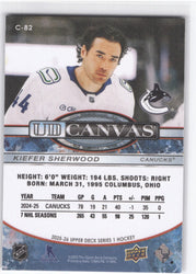 2025-26 Upper Deck Series 1 Ud Canvas C-82 Kiefer Sherwood