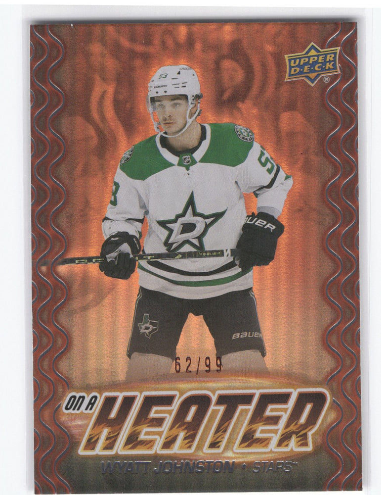 2024-25 Upper Deck Series 2 On A Heater Oh-9 Wyatt Johnston /99