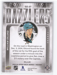 2025-26 Upper Deck Series 1 Dazzlers Dz-27 William Eklund