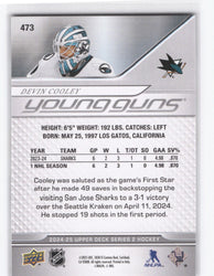 2024-25 Upper Deck Series 2 Young Guns #473 Rookie Rc Devin Cooley