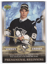 2006 Upper Deck Phenomenal Beginning Selected First Overall #1 Rookie Rc Sidney Crosby