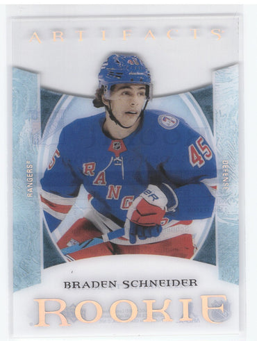 2022-23 Upper Deck Artifacts Rookie Clear Cut Ccr-9 Rookie Rc Braden Schneider