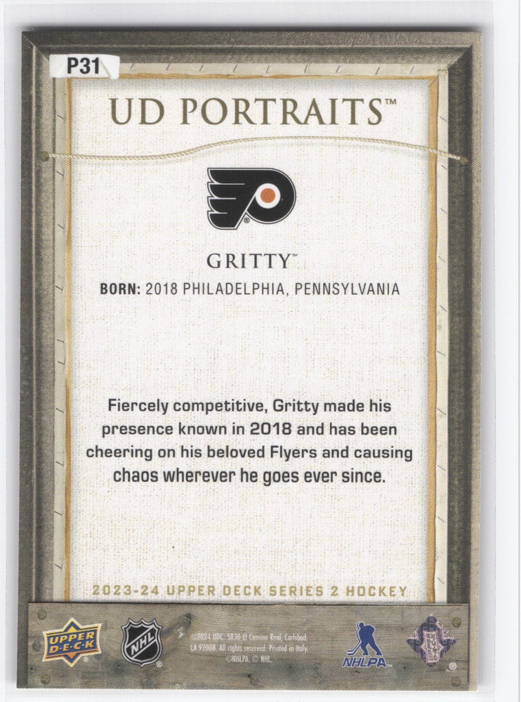 2023-24 Upper Deck Series 2 Ud Portraits P31 Gritty
