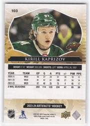 2023-24 Upper Deck Artifacts #103 Kirill Kaprizov /75