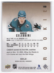 2024-25 Upper Deck Spx Gold Rookie #180 Rookie Rc Macklin Celebrini