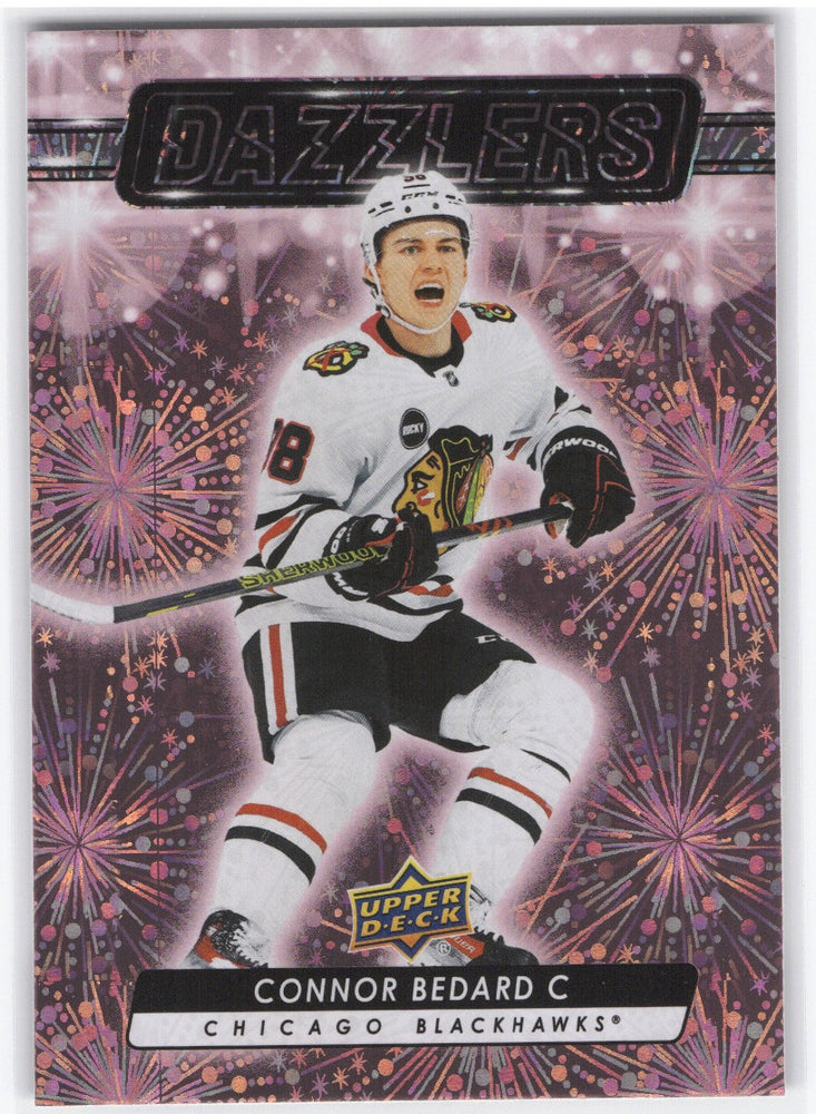 2023-24 Upper Deck Series 2 Dazzler Dz_79 Rookie Rc Connor Bedard