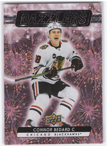 2023-24 Upper Deck Series 2 Dazzler Dz_79 Rookie Rc Connor Bedard