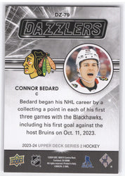 2023-24 Upper Deck Series 2 Dazzler Dz_79 Rookie Rc Connor Bedard