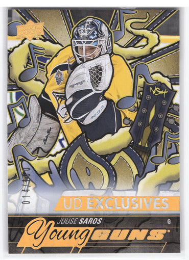 2024-25 Upper Deck Series 2 Yg Reissue Ud Exclusives 464 Juuse Saros /100