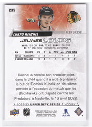 2022-23 Upper Deck Series 1 Young Guns (Jeunes Loups) #235 Rookie Rc Lukas Reichel