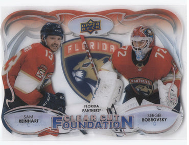 2022-23 Upper Deck Series 1 Clear Cut Foundation Ccf-Br Bobrovsky/Reinhart