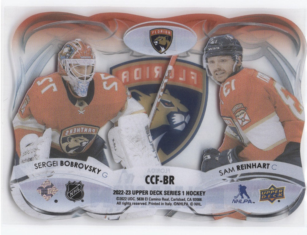 2022-23 Upper Deck Series 1 Clear Cut Foundation Ccf-Br Bobrovsky/Reinhart