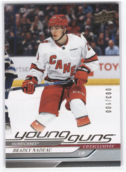 2024-25 Upper Deck Series 1 Young Guns Ud Exclusives #208 Rookie Rc Bradly Nadeau /100