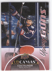 2021-22 Upper Deck Series 2 Young Guns Ud Canvas C224 Rookie Rc Cole Sillinger