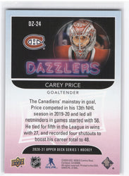 2020-21 Upper Deck Series 1 Dazzler Dz-24 Carey Price