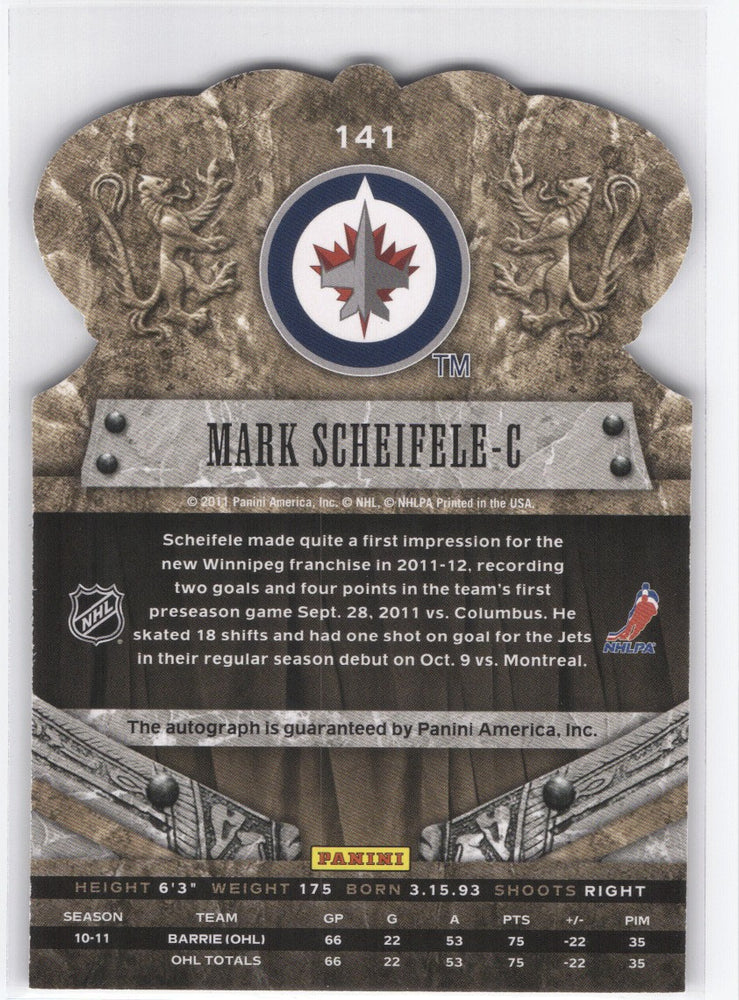 2011 Panini Rookie Auto #141 Rookie Rc Auto Mark Scheifele