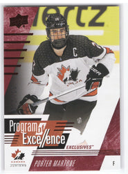 2024 Upper Deck Team Canada Juniors Program Of Excellence #127 Porter Martone /100