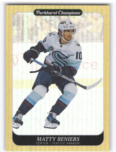 2023-24 Upper Deck Parkhurst Champions Gold Rainbow #154 Matty Beniers