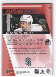2022-23 Upper Deck Sp Authentic Future Watch Limited #150 Rookie Rc Shane Wright