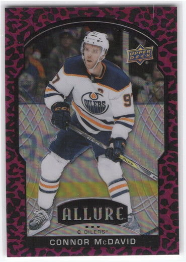 2020-21 Upper Deck Allure Pink Leopard #50 Connor Mcdavid