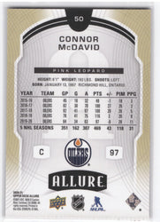2020-21 Upper Deck Allure Pink Leopard #50 Connor Mcdavid