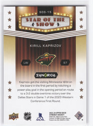 2023-24 Upper Deck Synergy Star Of The Show Sos-15 Kirill Kaprizov